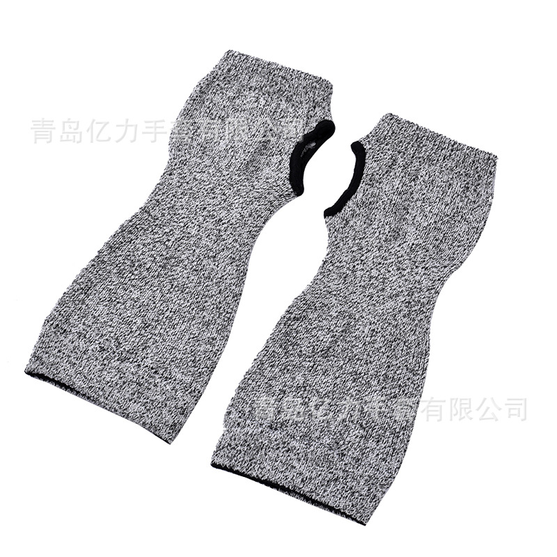 Spot HPPE protector de brazo anti-corte engrosado 5 niveles de protección contra el desgaste y anti-corte seguro laboral con manga protectora de orificio para el pulgar