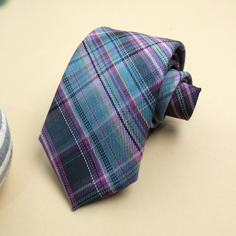 Plaid Tie For Men And Women College Style Casual Hand-tied Necktie_voghion.com