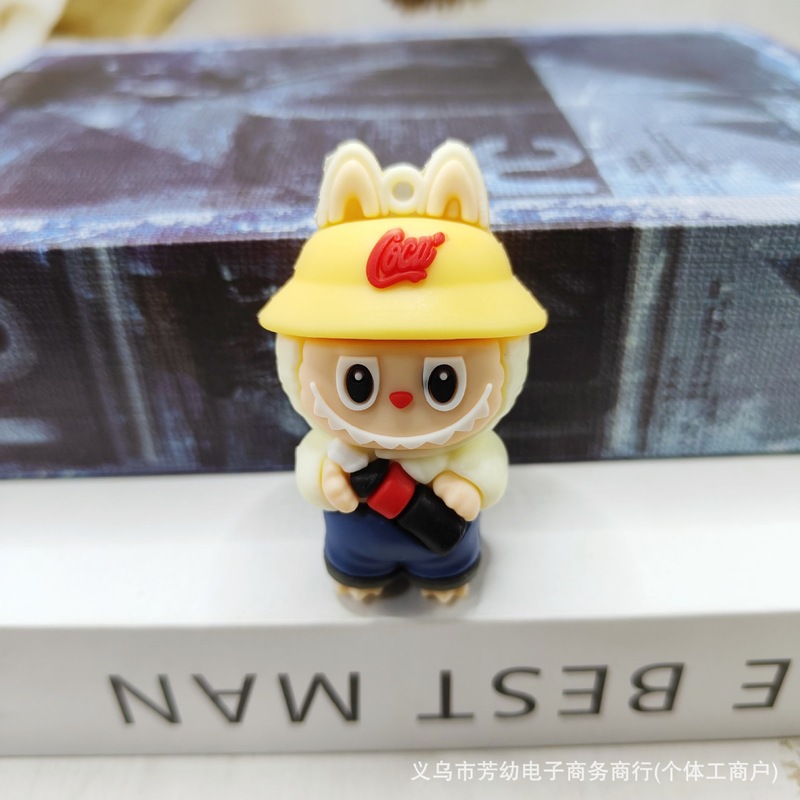 クロスボーダー LABUBU キーホルダーブラインドボックスおもちゃトレンディな PVC LABUBU キーホルダーパーソナライズされたバッグペンダント卸売|undefined