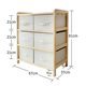 Transfronterizos venta caliente de madera sólida tipo cajón de tela Oxford armario de ropa interior clasificado armario de acabado de dormitorio simple armario