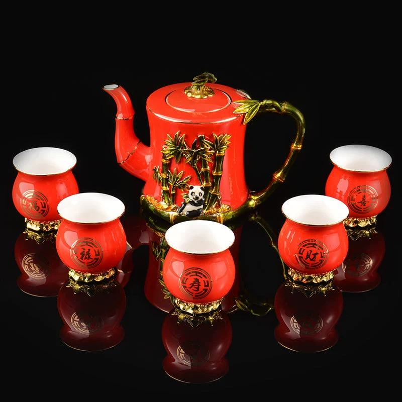 Ceramic tea set, Chinese tea cup, Birthday gift