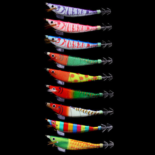Wood Shrimp Squid Hook Explosive Hook Steel Wire Banana Shrimp Glow-in-the-Dark Submerged Three-Notch Shrimp Weight Lead Belt Sound Bead Lure