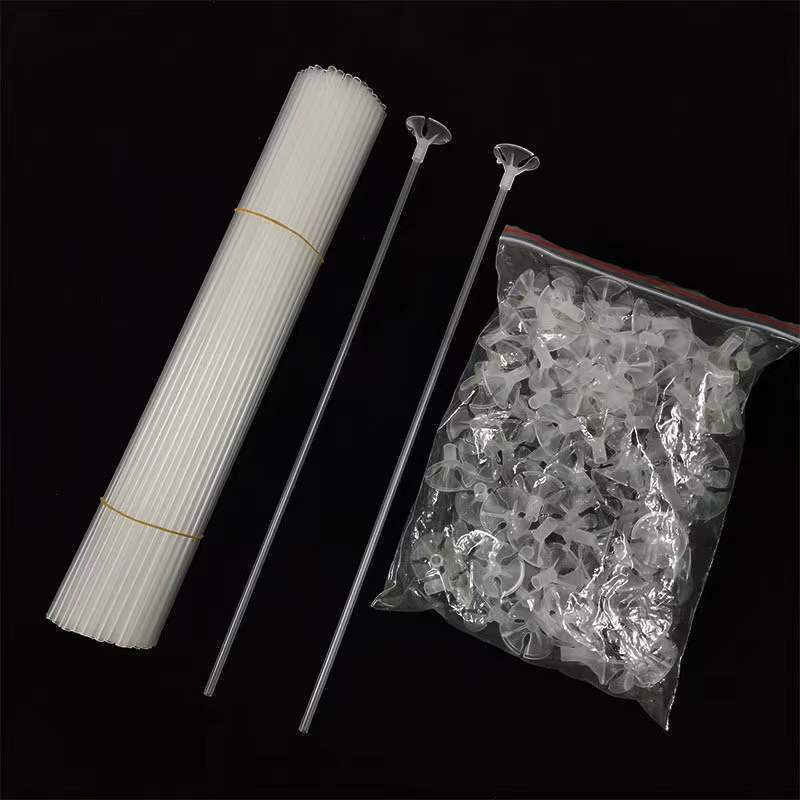 Globo transparente árbol soporte un conjunto de 40 cm de grueso grueso color varilla de arrastre varilla de soporte varilla de soporte inflada