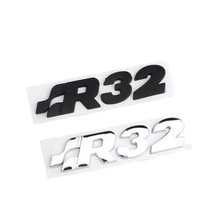 适用于大众R32车标宝来R车身贴高尔夫个性SR32车贴车尾贴立体改装