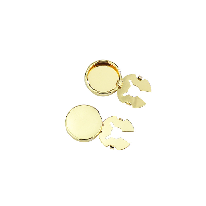 Wholesale Supply of Gold DIY Clothing Accessories Buttons, Round Turtle Buttons, Cross-Border Embellishment, Decorative Fashion Buttons 5