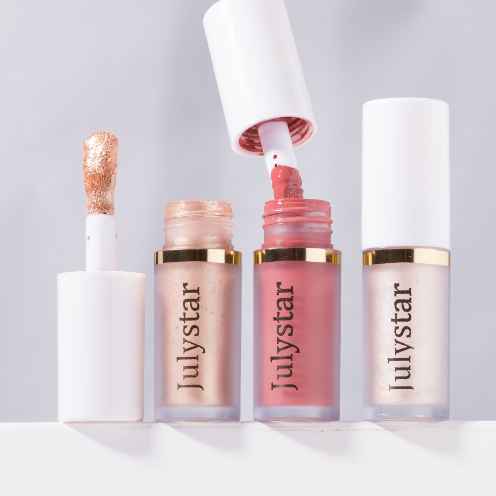Julystar Facial Brightening High-Gloss Contouring Liquid, Lip Pearl Single Portable Moisturizing Blush Blush Wholesale undefined