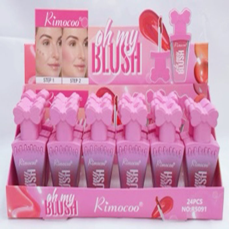 Rimocoo nuevo comercio exterior transfronterizo humectante agua lápiz labial líquido brillante blush líquido maquillaje al por mayor spot