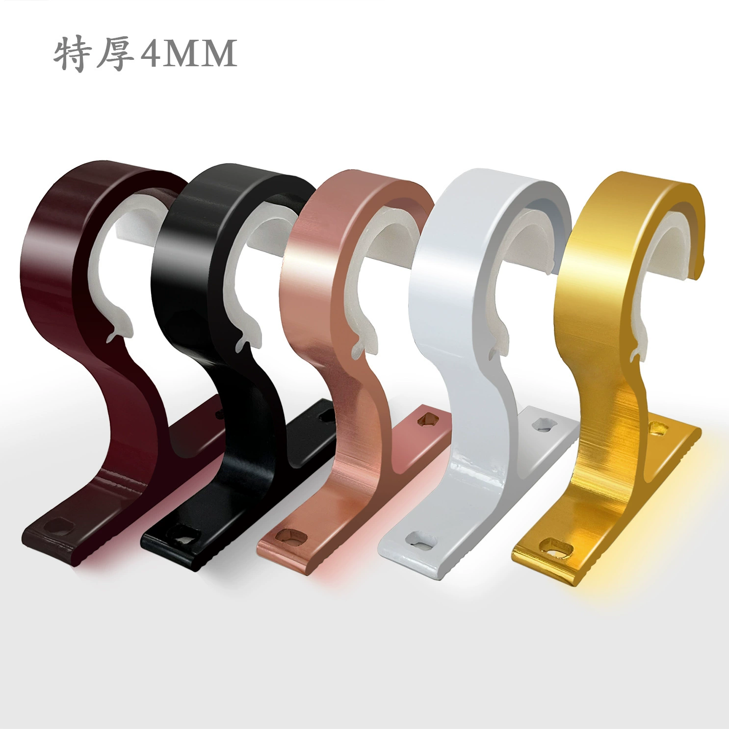 Трансграничный римский стержень, утолщенный кронштейн, одинарный кронштейн из алюминиевого сплава, верхний боковой кронштейн, кронштейн для карниза, аксессуары оптом