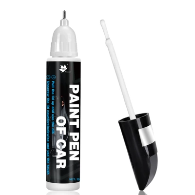 Factory Direct Sales Cross-Border Car Paint Repair Pen Scratch Repair Magic Tool Black Red Silver Blue Pearl White Universal for Car Paint Surfaces (Avtomobil boya qələmləri) - 12ml-universal-white