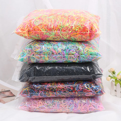 一公斤裝橡皮筋兒童一次性皮筋寶寶加厚彩色發圈頭飾頭繩廠家直銷