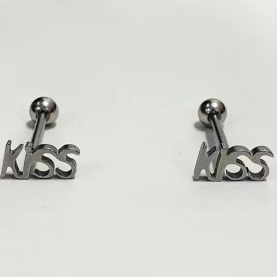 Labret stud lip piercing jewelry styling detail