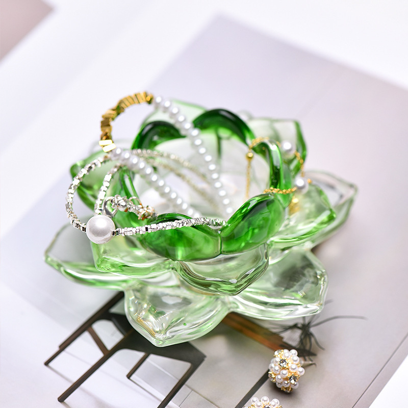 工場製ガラス蓮の花燭台 結婚式のお祝い燭台飾り クリスマス 家庭用祭典ガラス透明燭台|undefined