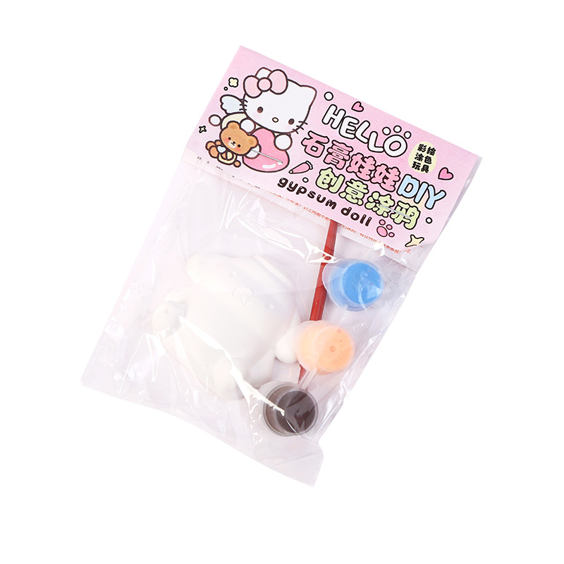 Muñeca de yeso tridimensional 3D pequeña granel pintado pintado graffiti mercado nocturno tienda de juguetes de regalo