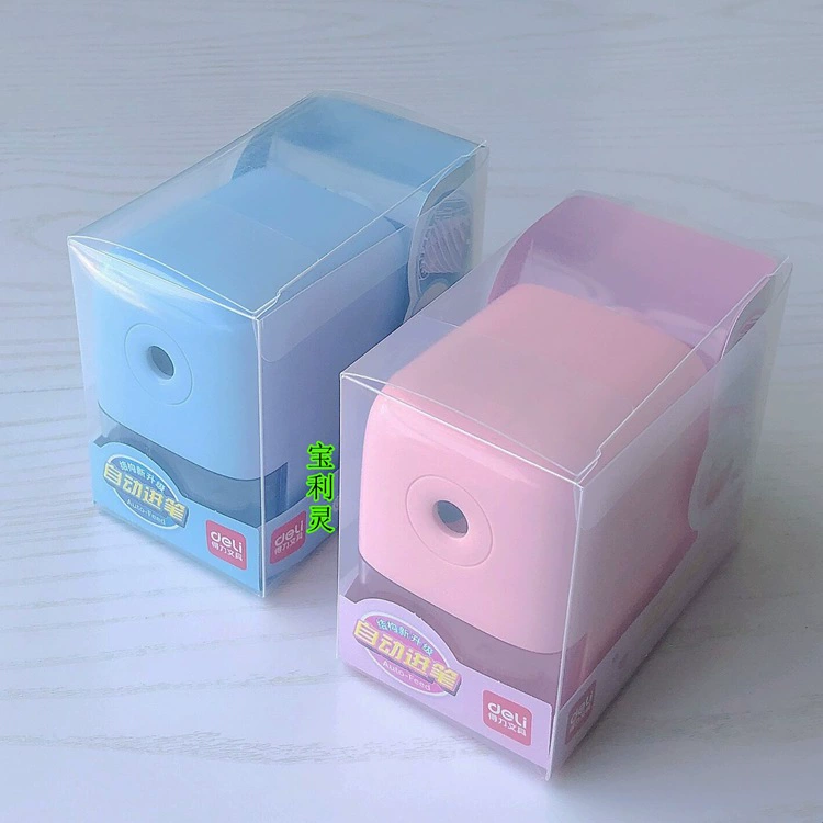 Automatic blue wooden sharpener for pencils