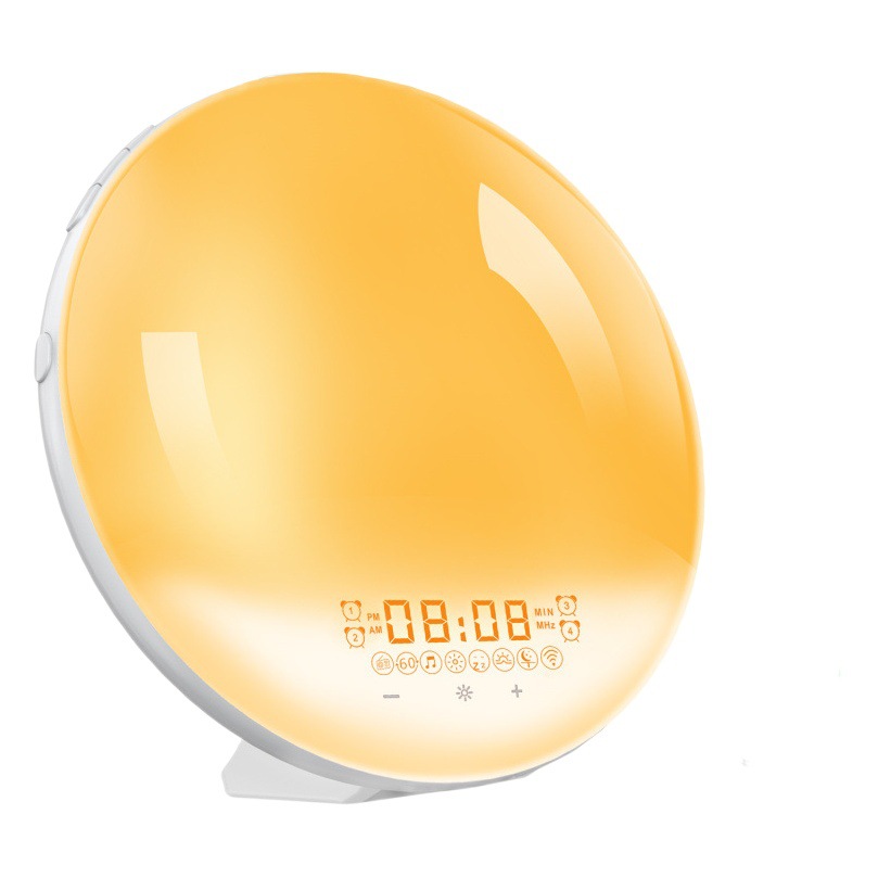 WiFi inteligente APP despertador luz despertador Alexa/Google Home voz multifunción sueño luz colorida de la noche