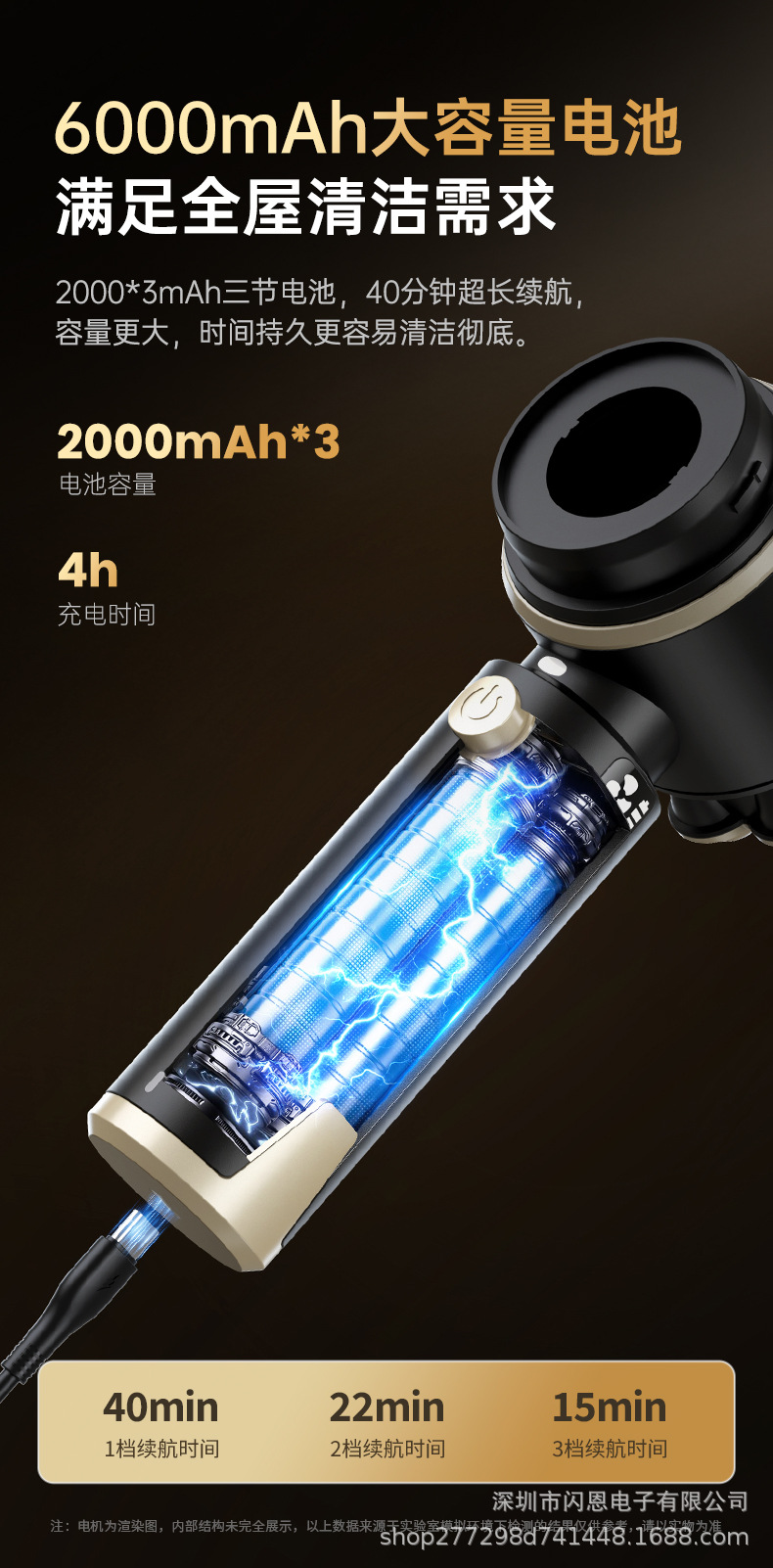 New 4-in-1 Car Brushless Vacuum Cleaner with Blowing, Suction, Pumping, and Charging Functions, Upgraded with Super Strong Suction for Home and Car Use, Handheld Vacuum