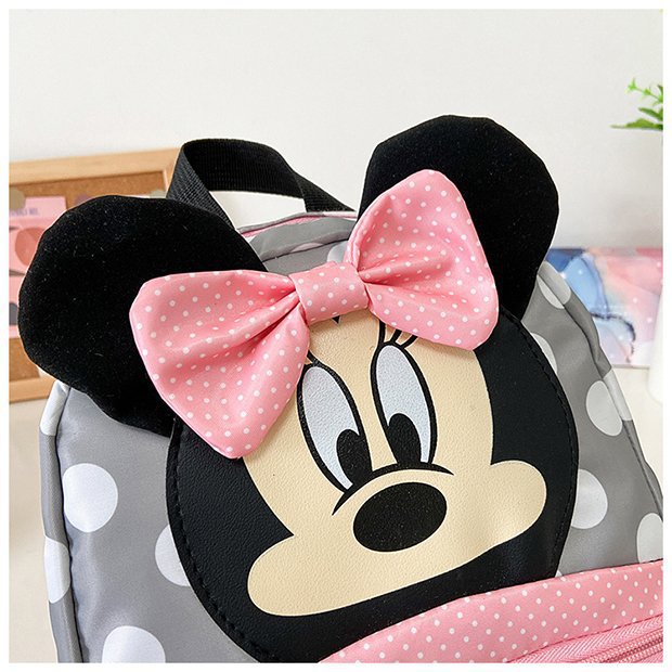 Minnie Mouse Backpack - Kawaii Pink Schoolbag for Kids