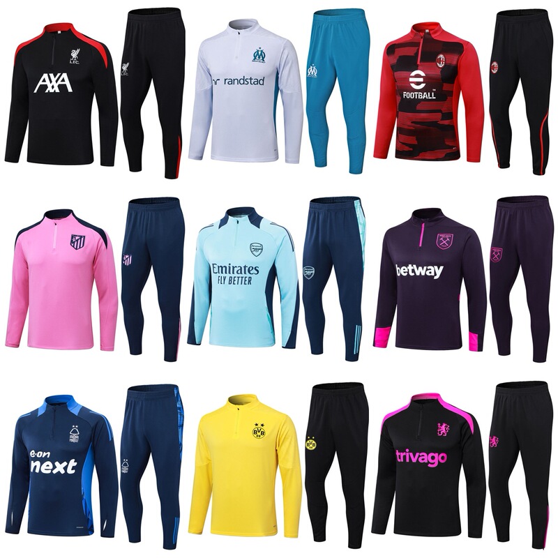 Arsenal Football Training Clothes Chelsea Marseille Dot Atletico Nottingham Forest West Ham United Long Sleeve suit