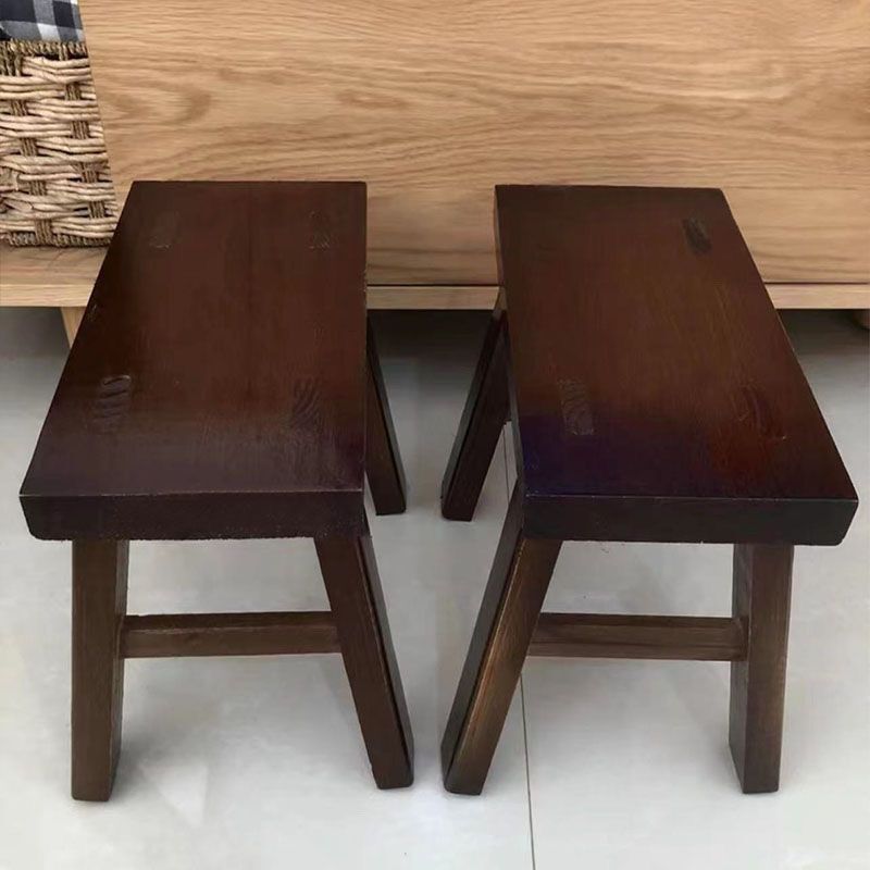 純木スツール、無垢材の小さなスツール、家庭用小さなベンチ、小さなスツール、低いスツール、耐久性のあるリビングルーム、おばあちゃんの橋ダンスパフォーマンススツール|undefined