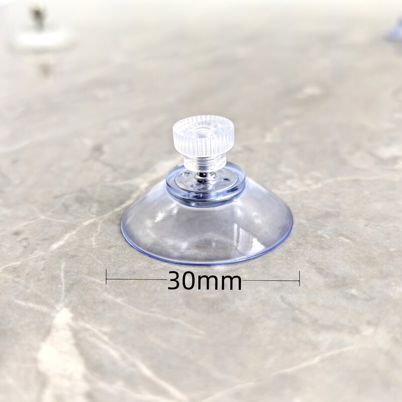 メーカー既製ネジ真空吸盤クロスボーダーホットセールプラスチックナット PVC 透明ネジ吸盤付き|undefined