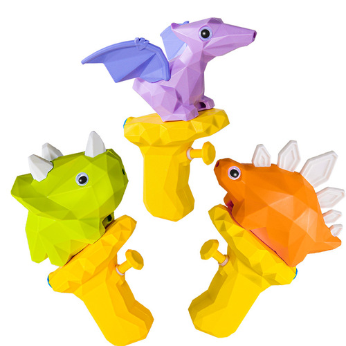 Water gun toy dinosaur water gun children's summer beach play press water gun cross-border cartoon Tyrannosaurus Rex