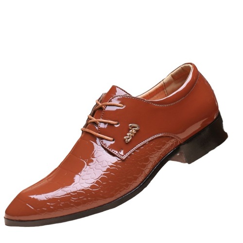  Spring New Men's Business Casual Leather Shoes Breathable and Comfortable Formal Office Men's Shoes Groom's Wedding Shoes