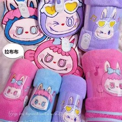 漫画刺繍布タオル2点セットかわいい学生タオル吸水入浴タオルサンゴ毛2点セット