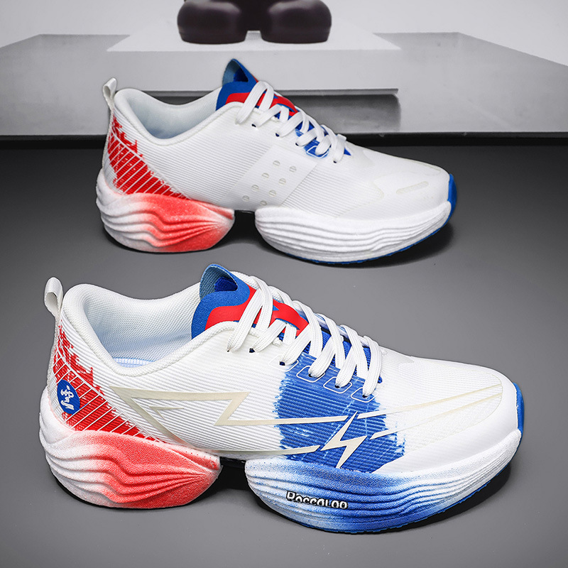 2025 primavera zapatos para correr entrenamiento físico profesional estudiantes examen físico cuerpo lateral amortiguador zapatos deportivos casuales para hombre
