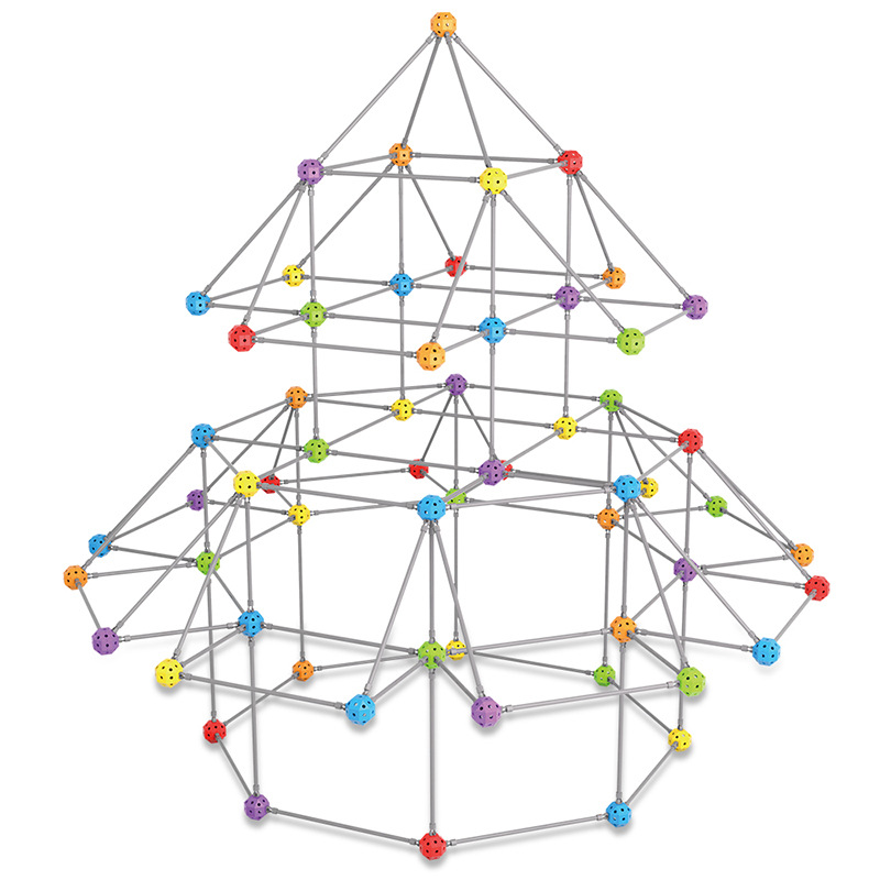 Transfronterizo Amazon STEM DIY tienda de campaña 3D construcción modelo de bloques de construcción infantil cuentas de construcción tienda de campaña Juguetes de puzzle