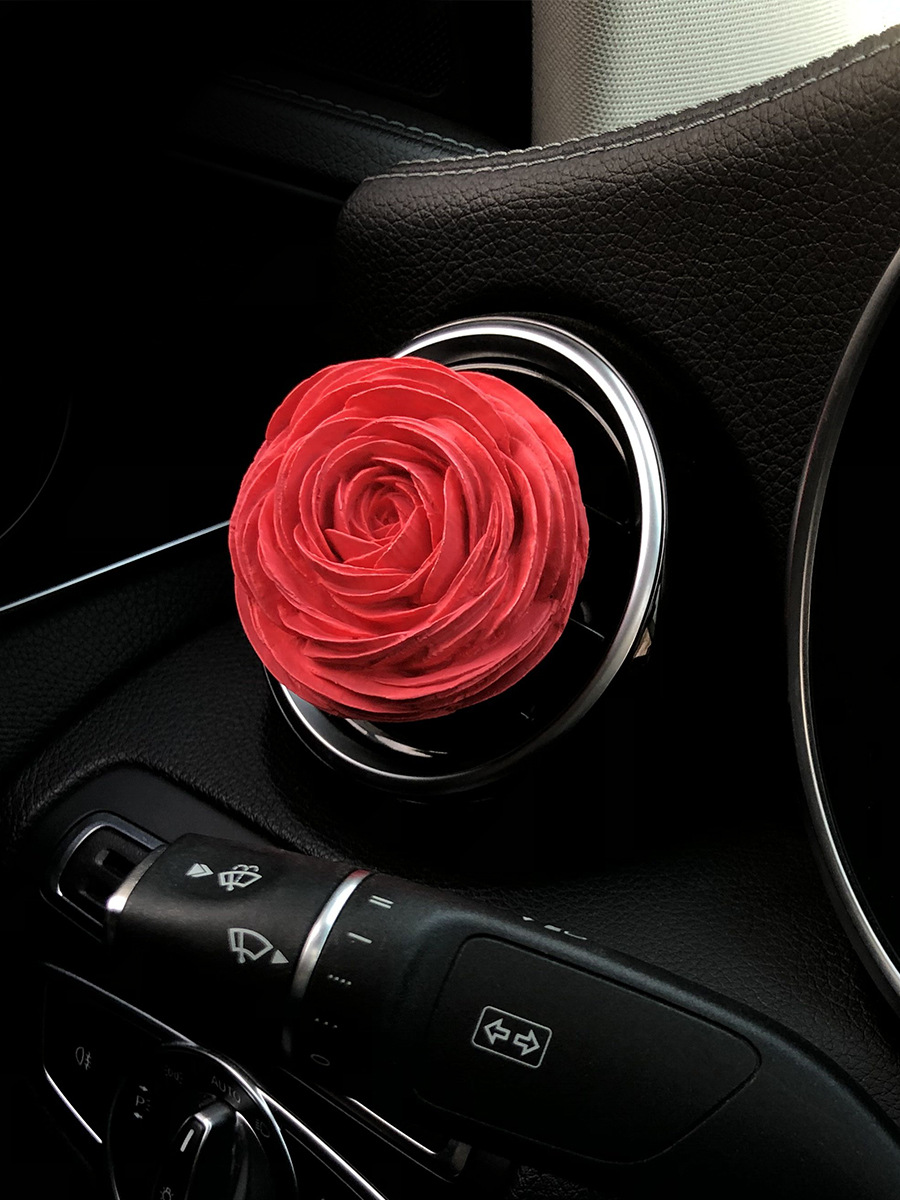 Car aromatherapy perfume wholesale Buttercup peony car air conditioning outlet decoration car expansion stone ornaments women