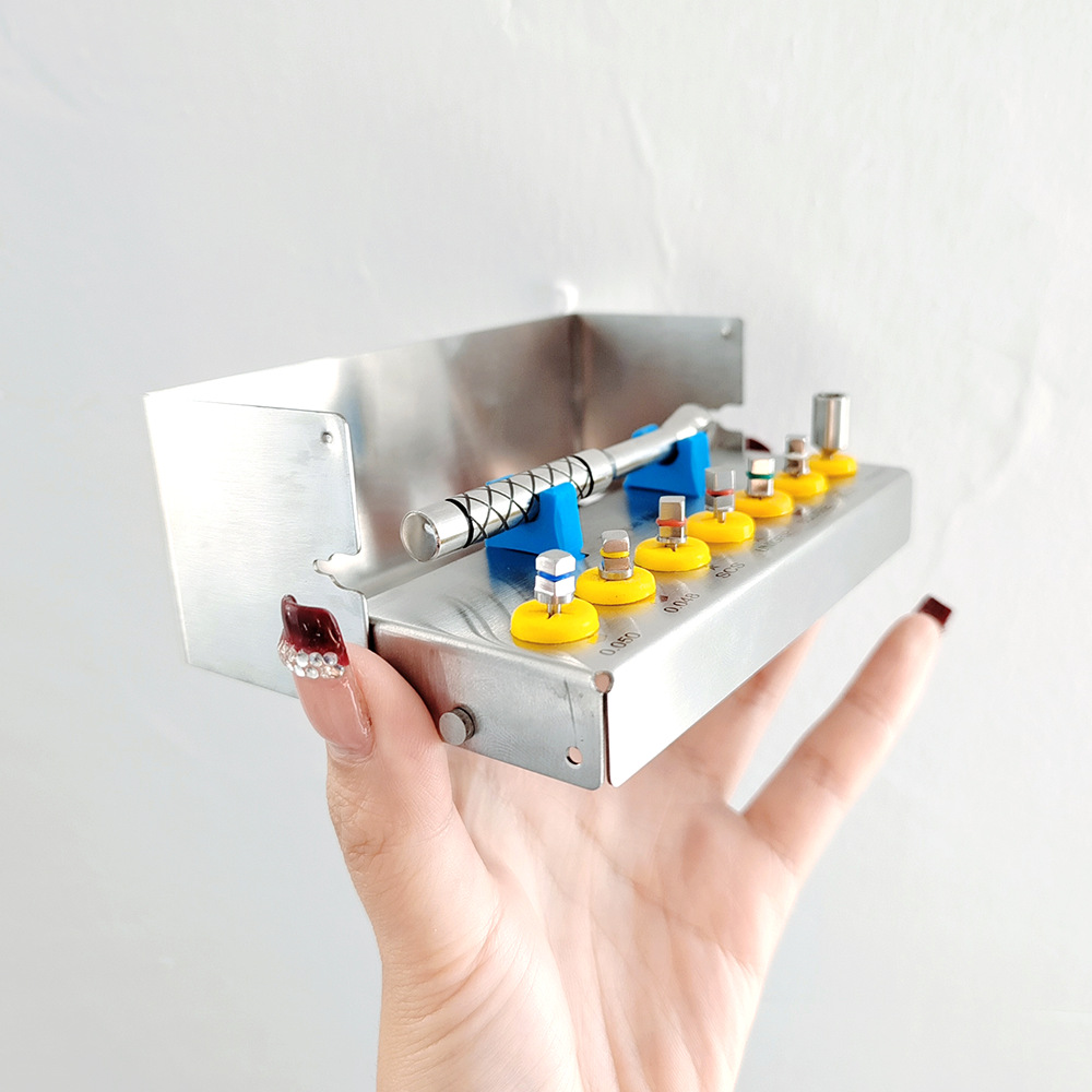 치과 구강 임플란트 뼈 분할 수리 도구 상자 스크루 드라이버 렌치 핸드 머신 토크 세트