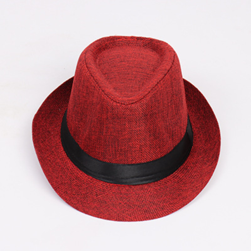 Vintage Panama Sun Hat For Men, Stylish Seaside Straw Fedora_voghion.com