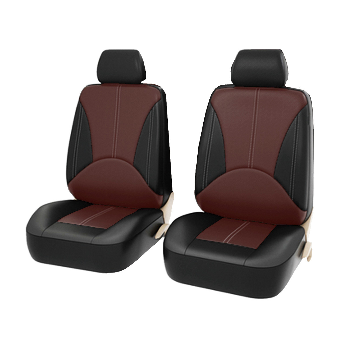 Fabricante ligero de lujo empalme de cuero personalidad tela general asiento cubierta resistente al desgaste suave y cómodo cojín de asiento de automóvil transpirable