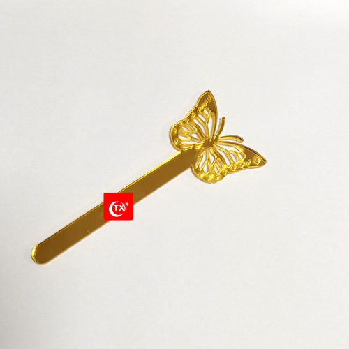 直销DIY镜面亚克力棒冰棍 贝壳鱼尾造型网红冰淇淋棒棒塑料冰棍棒