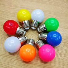 厂家批发 led球泡氛围小彩泡装饰光源彩色灯泡e27灯泡b22球泡节能