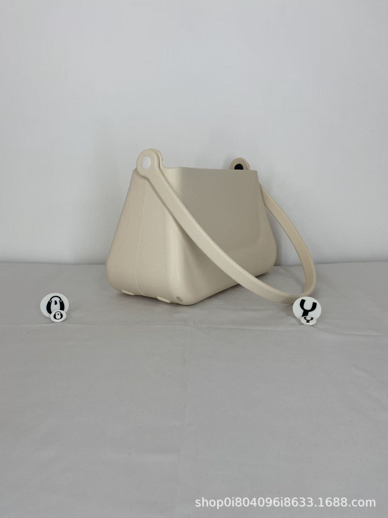 EVA Handtasche mit Tragegriff, Trend-Kosmetiktasche mit Lochdesign, Schultertasche, DIY-fähig, Cartoon-Zubehör, Umhängetasche, Lagerbestand verfügbar