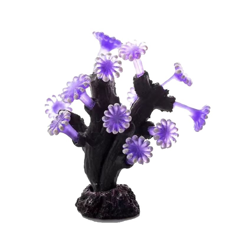 Pecera paisaje mar urinario bola acuario decoraciones colorido coral suave simulación mar urinario bola planta submarina