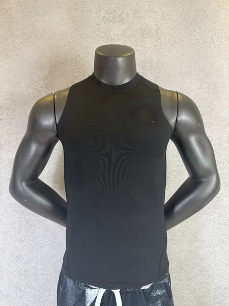Trendy ice silk tight-fitting clothing for men and women, suitable for fitness, yoga, quick-drying, high-elasticity, breathable, sports, running, round-neck with logo, wholesale