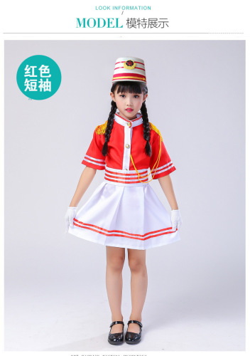 儿童仪仗队管乐队服少先队鼓号服新款鼓号队服装中小学生升旗手服
