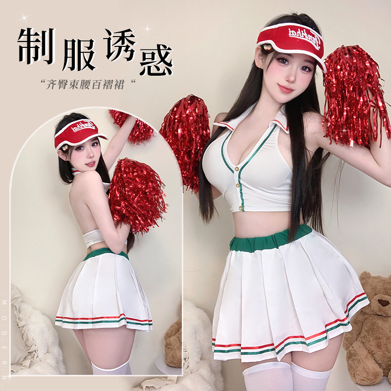 Sexy Lingerie, Pure Desire, Football Babe, Hot Temptation, Cheerleader Uniform, No Need to Take Off, Discount Set 2790