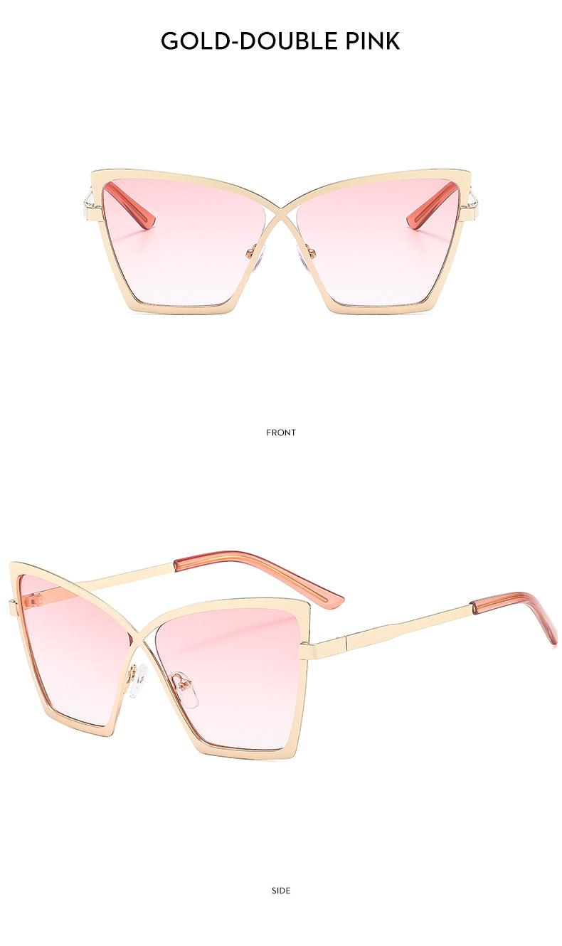 Streetwear Solid Color Ac UV400 Protection cat viene Eye Full Frame Women's Sunglasses display picture 16