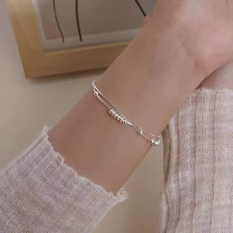 Round Zircon Bracelet Beads, 925 Silver Sample, Simple Elegant Charm (Multiple Codes)