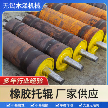 高耐磨包胶辊 耐高温工业输送机用橡胶托辊皮带缓冲包胶托辊