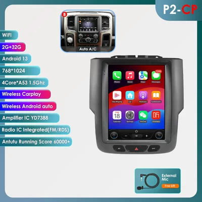 Screen Gps All-In-One Machine — DVD Navigation - model-b-232g-wifi-version-quad-core-carplay-97inch-suitable-for-13-18-dodge-rams