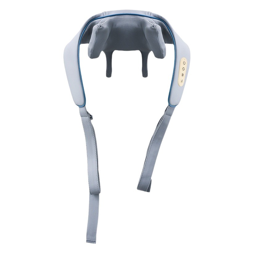 Masajeador cervical multifuncional simulación inteligente humano compresa caliente cuello amasado chal trapezoidal músculo amasado almohada en forma de U image 1