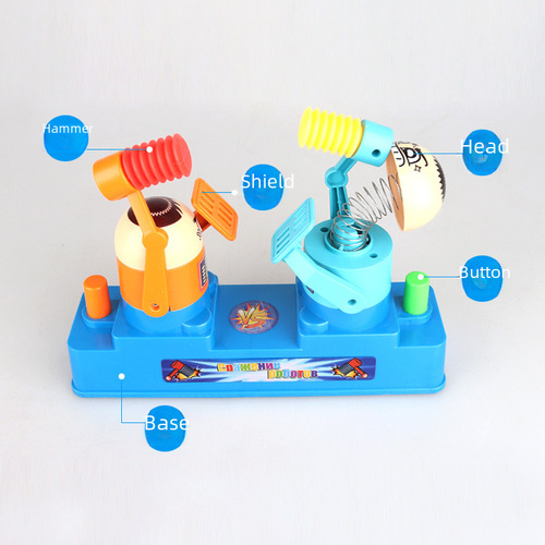 Pair Fighting Toy, Handheld Dual Character Fighting Game Stand, Fun Desk Game