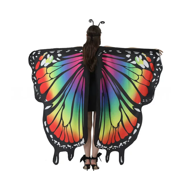 Pendant adult rotating butterfly shawl decorative butterfly cloak belly dance shawl decorative dance Butterfly shawl