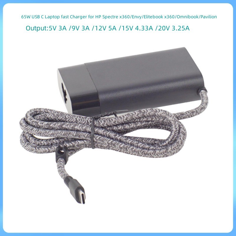 65W USB C Is Suitable for Computers Hp Spectre X360, Envy, Elitebook X360, 65W USB C Is Suitable for Computers Hp Spectre X360, Envy, Elitebook X360,