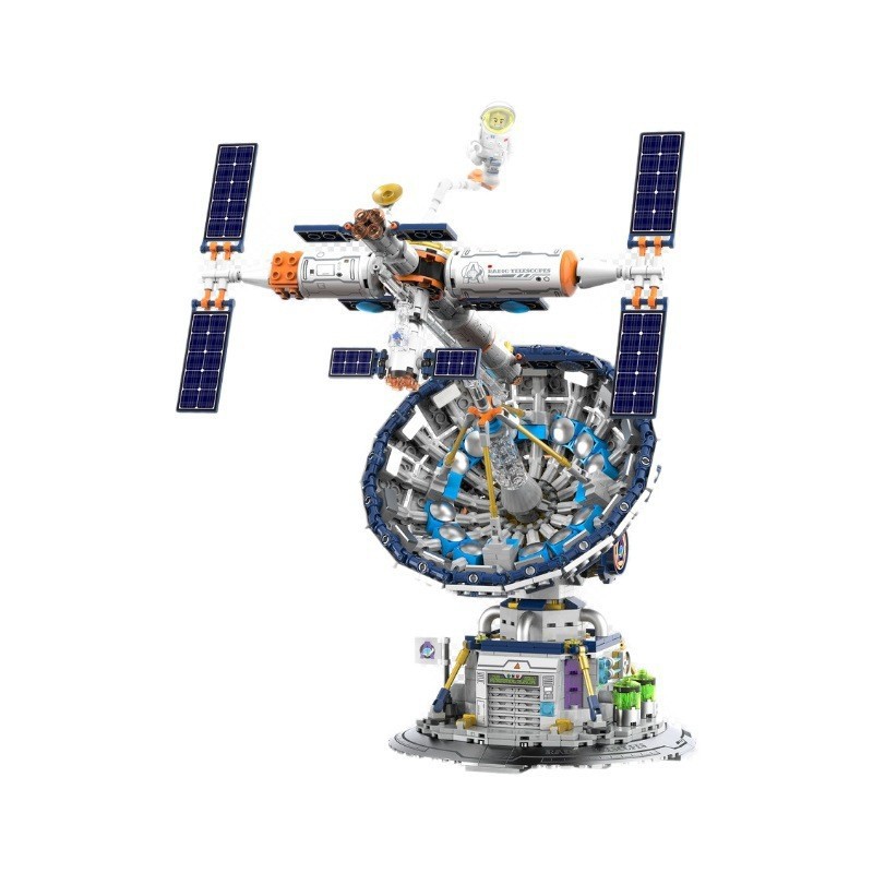Zegao 2025 nuevo radiotelescopio súper cósmico decoración de fantasía bloques de construcción para niños ensamblados juguetes educativos al por mayor