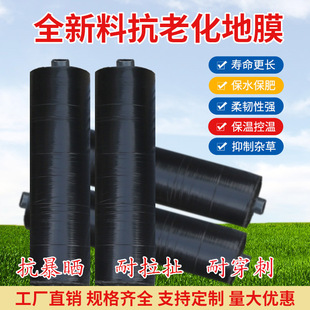 Agricultural Thickened Anti-Aging Black Mulch Plastic Film for Insulation and Moisture Retention in Greenhouses, Orchards, and Flower Planting Fields